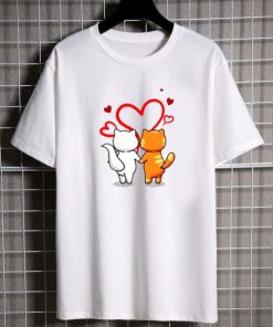 Valentines Day Cute Couple Cat Love Shirt 3