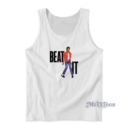 Vintage Beat It Michael Jackson Tank Top