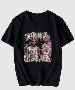 Vintage Dennis Rodman Nick Kyrgios T-Shirt Vintage Dennis Rodman Nick Kyrgios T-Shirt