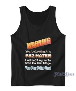 Warning You Are Looking At A PS2 Hater Tank Top Warning You Are Looking At A PS2 Hater Tank Top
