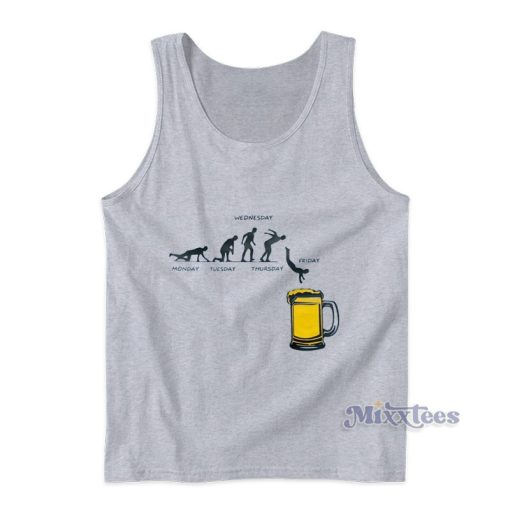 Wednesday Monday Tuesday Thursday Friday Beer Tank Top