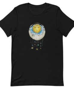 Woman Sun Moon Art T-Shirt Woman Sun Moon Art T-Shirt