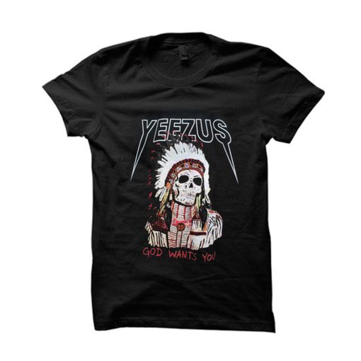 Yeezus Indian Skull T-Shirt