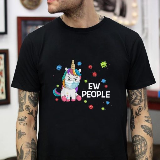 Unicorn quarantine 2020 ew people t-shirt