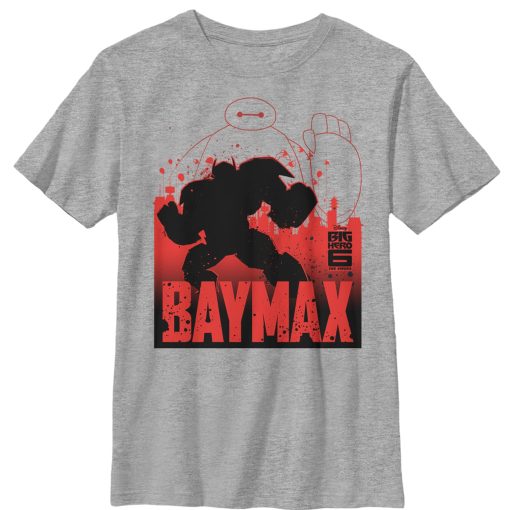 Boy’s Big Hero 6 Baymax City Outline T-Shirt