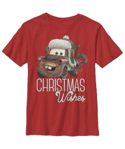Boy’s Cars Christmas Mater Wishes T-Shirt