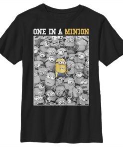 Boy’s Despicable Me Minions One In A Minion Color Pop Out T-Shirt