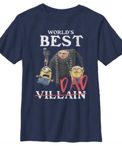 Boy’s Despicable Me Minions Worlds Best Dad T-Shirt