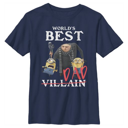 Boy’s Despicable Me Minions Worlds Best Dad T-Shirt