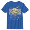 Boy’s Despicable Me Ugly Christmas Minons Banana T-Shirt