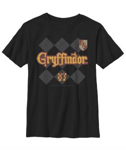 Boy’s Harry Potter Gryffindor Argyle Print T-Shirt