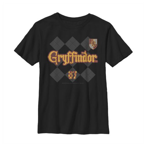 Boy’s Harry Potter Gryffindor Argyle Print T-Shirt