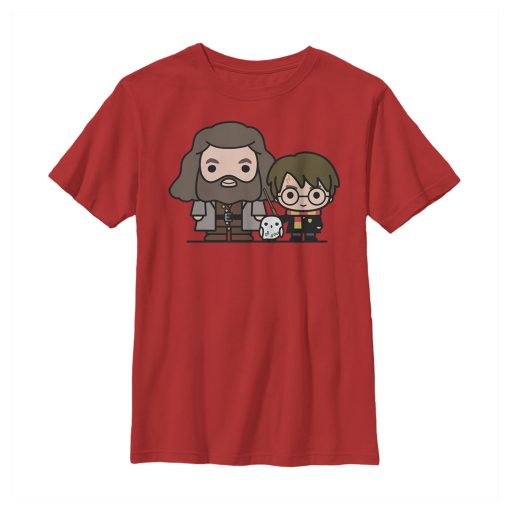 Boy’s Harry Potter Hagrid & Hedwig Kawaii Cuties T-Shirt