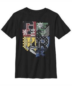 Boy’s Harry Potter House Crests Shield T-Shirt