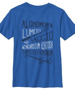 Boy’s Harry Potter List of Spells T-Shirt