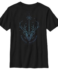 Boy’s Harry Potter Stag Patronus Line Art T-Shirt