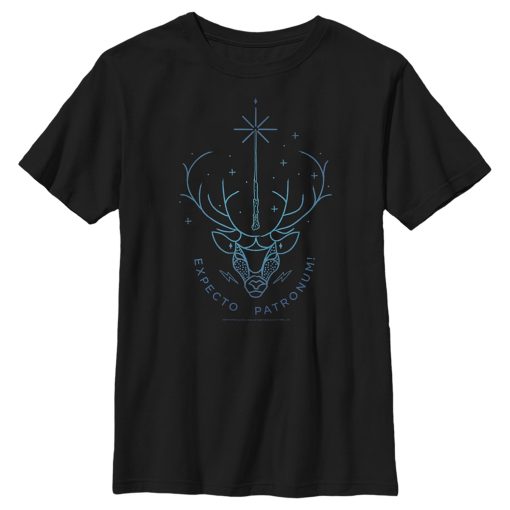 Boy’s Harry Potter Stag Patronus Line Art T-Shirt