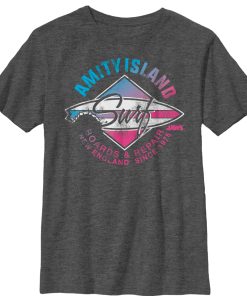 Boy’s Jaws Amity Island Surfboard Repair T-Shirt