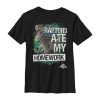 Boy’s Jurassic World Raptors Ate My Homework T-Shirt