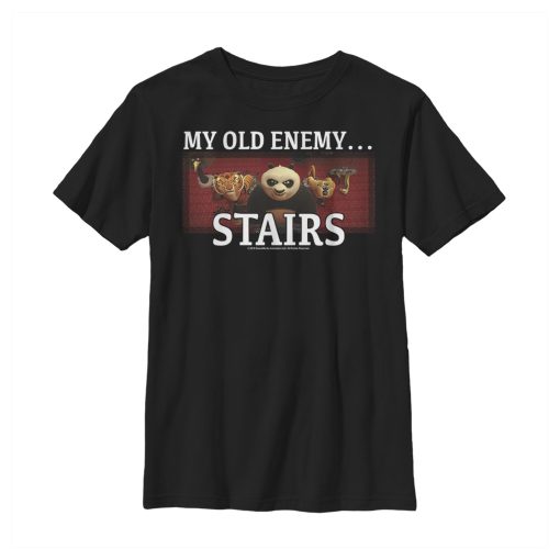 Boy’s Kung Fu Panda Stairs My Old Enemy T-Shirt