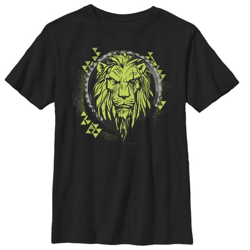 Boy’s Lion King Geometric Scar Emblem T-Shirt