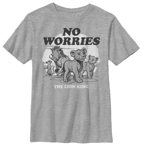 Boy’s Lion King No Worries Cartoon T-Shirt