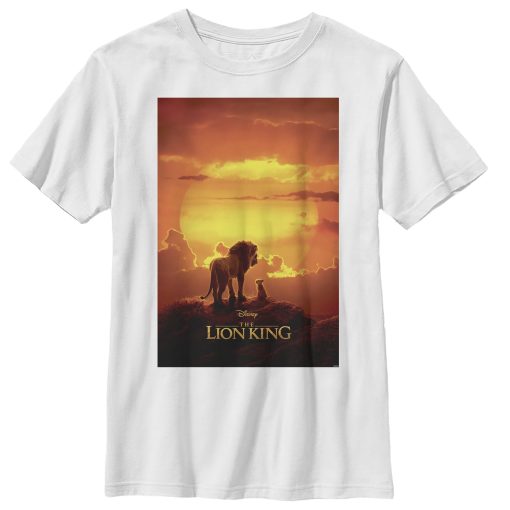 Boy’s Lion King Pride Rock Movie Poster T-Shirt