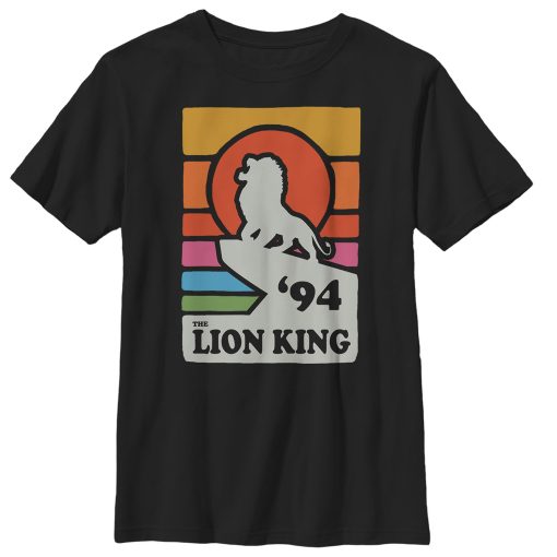 Boy’s Lion King Retro Rainbow ’94 Silhouette T-Shirt