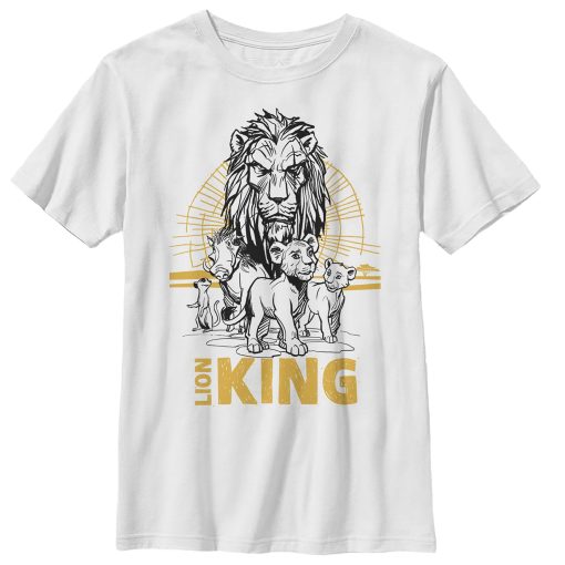 Boy’s Lion King Savannah Sunset Crew T-Shirt