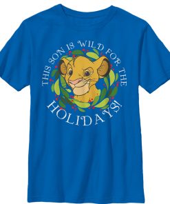 Boy’s Lion King Son Wild for Holidays T-Shirt