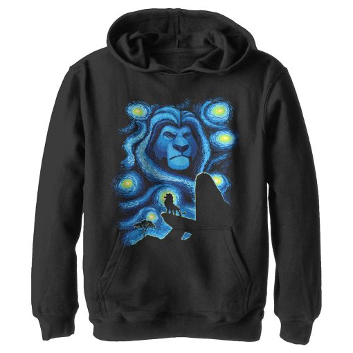 Boy’s Lion King Starry Night Pride Rock Pull Over Hoodie