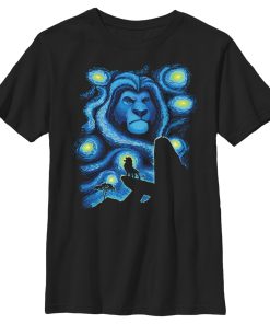 Boy’s Lion King Starry Night Pride Rock T-Shirt