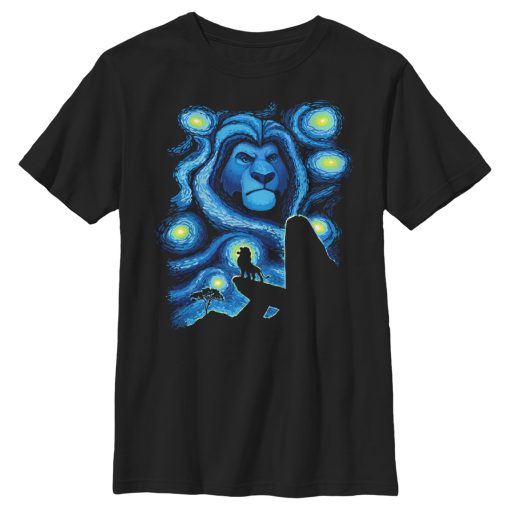 Boy’s Lion King Starry Night Pride Rock T-Shirt