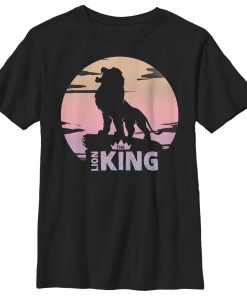 Boy’s Lion King Sunset Pride Rock Pose T-Shirt