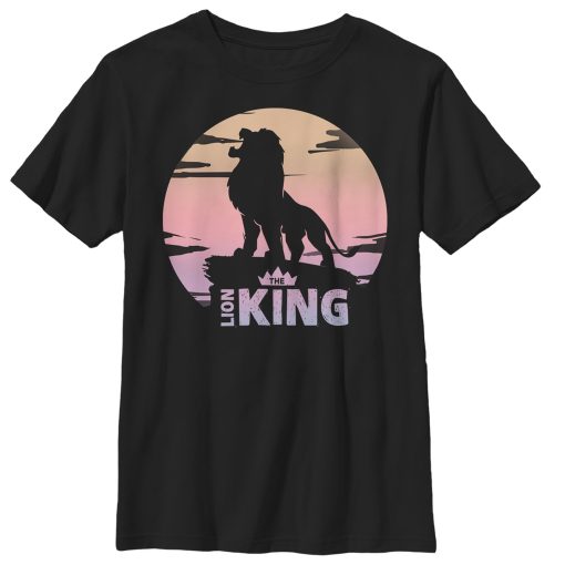 Boy’s Lion King Sunset Pride Rock Pose T-Shirt