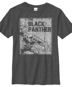Boy’s Marvel Black Panther Chalk Print T-Shirt