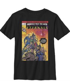 Boy’s Marvel Eternals Heroes Comic Book Cover T-Shirt