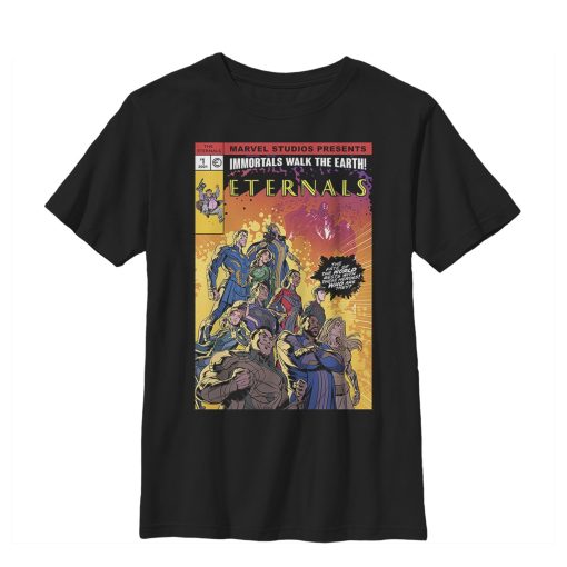 Boy’s Marvel Eternals Heroes Comic Book Cover T-Shirt