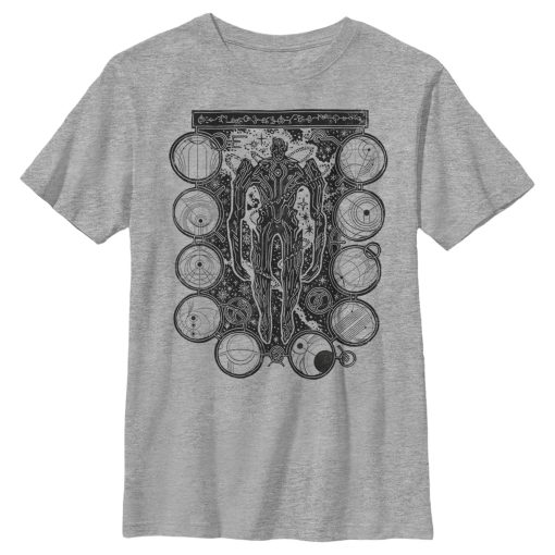 Boy’s Marvel Eternals Kro Wood Stamp Circles T-Shirt