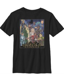 Boy’s Marvel Eternals Watercolor Poster T-Shirt