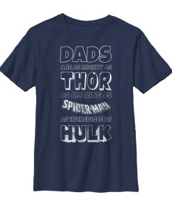 Boy’s Marvel Father’s Day Avengers Dad Traits T-Shirt