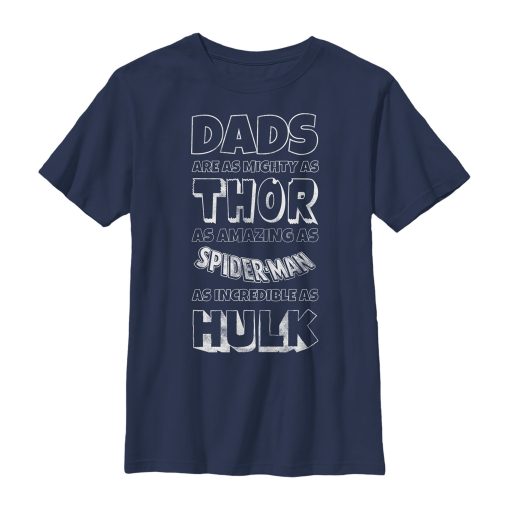 Boy’s Marvel Father’s Day Avengers Dad Traits T-Shirt