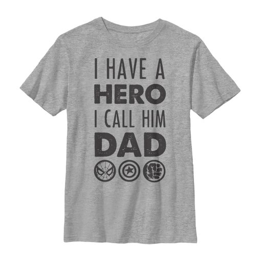 Boy’s Marvel Father’s Day Avengers Hero Dad T-Shirt