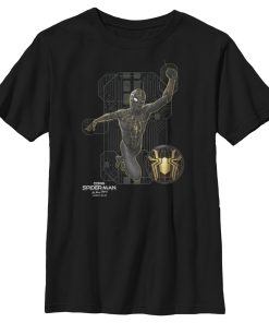 Boy’s Marvel Spider-Man No Way Home Black Suit Tech T-Shirt