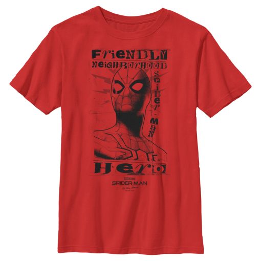 Boy’s Marvel Spider-Man No Way Home Friendly Neighborhood Hero T-Shirt