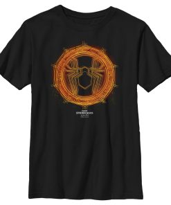 Boy’s Marvel Spider-Man No Way Home Gold Spider T-Shirt