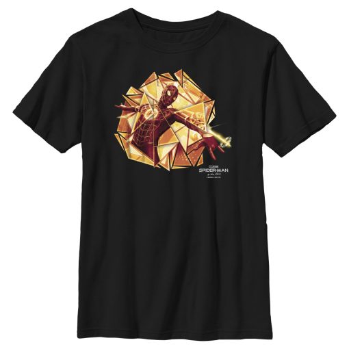 Boy’s Marvel Spider-Man No Way Home Gold Web Shot T-Shirt