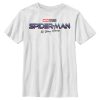Boy’s Marvel Spider-Man No Way Home Logo White T-Shirt