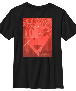 Boy’s Marvel Spider-Man No Way Home Red Poster T-Shirt