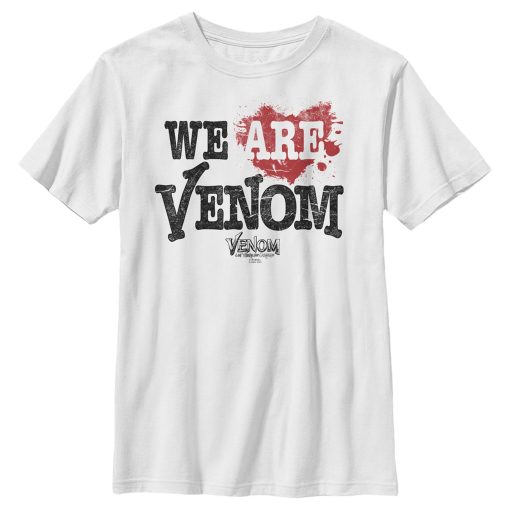 Boy’s Marvel Venom Let There be Carnage We are Venom Heart T-Shirt